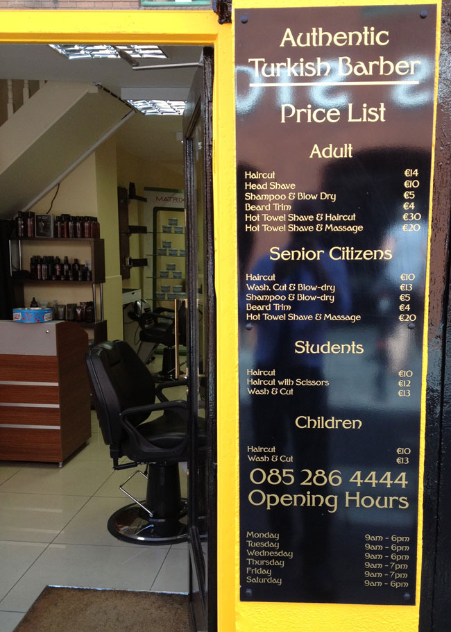 Barbers in Kilkenny, Mens Barber Shops, Authentic Turkish Barbers, Hot