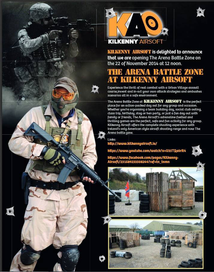 Kilkenny Airsoft Shooting Range, Group Attractions in Kilkenny, Hens